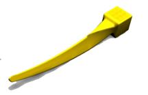 G Wedge Ultra-Fin, Jaune 100pcs