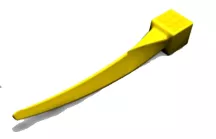 G Wedge Ultra-Fin, Jaune 100pcs