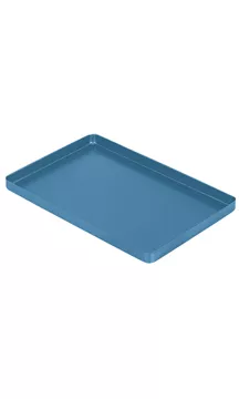 Plateau Alu Plein Bleu 28*18