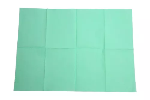 Serviettes Patients 2Plis Vert Aqua 500pcs